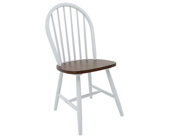 Καρέκλα Adalyn pakoworld ξύλο καρυδί-λευκό πόδι - ΚΑΡΕΚΛΕΣ - ΠΟΛΥΘΡΟΝΕΣ στο Milonadakis.gr
