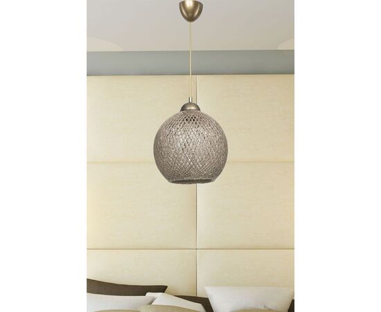 Φωτιστικό οροφής μονόφωτο Leshia pakoworld Ε27 καφέ Φ26x72εκ - ΦΩΤΙΣΤΙΚΑ ΟΡΟΦΗΣ στο Milonadakis.gr