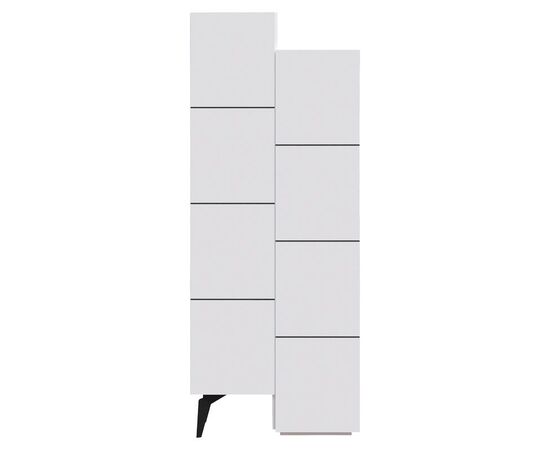 Ντουλάπι-στήλη Romane pakoworld λευκό 62.2x37.4x155.4εκ - ΝΤΟΥΛΑΠΙΑ - ΠΑΠΟΥΤΣΟΘΗΚΕΣ στο Milonadakis.gr