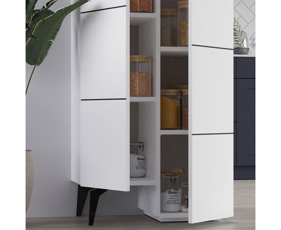 Ντουλάπι-στήλη Romane pakoworld λευκό 62.2x37.4x155.4εκ - ΝΤΟΥΛΑΠΙΑ - ΠΑΠΟΥΤΣΟΘΗΚΕΣ στο Milonadakis.gr