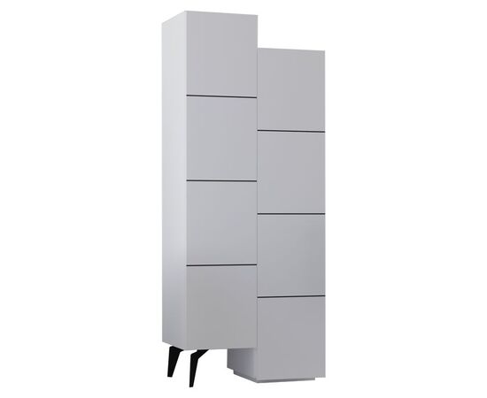 Ντουλάπι-στήλη Romane pakoworld λευκό 62.2x37.4x155.4εκ - ΝΤΟΥΛΑΠΙΑ - ΠΑΠΟΥΤΣΟΘΗΚΕΣ στο Milonadakis.gr