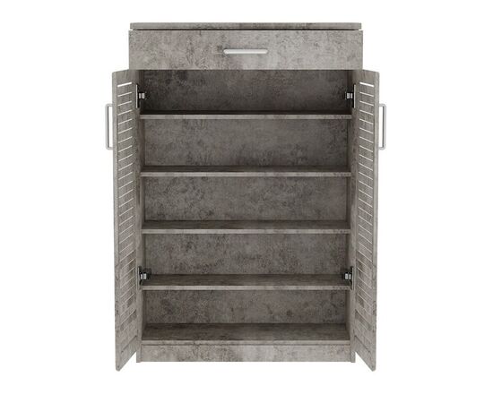 Παπουτσοθήκη-ντουλάπι SANTE pakoworld 20 ζεύγων χρώμα antique ανθρακί 80x37x123εκ - ΝΤΟΥΛΑΠΙΑ - ΠΑΠΟΥΤΣΟΘΗΚΕΣ στο Milonadakis.gr