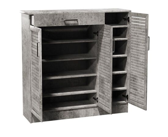 Παπουτσοθήκη-ντουλάπι SANTE pakoworld 30 ζεύγων χρώμα antique ανθρακί 120x37x123εκ - ΝΤΟΥΛΑΠΙΑ - ΠΑΠΟΥΤΣΟΘΗΚΕΣ στο Milonadakis.gr