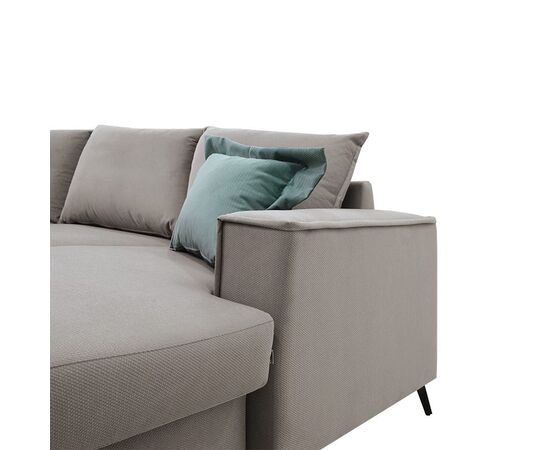 Γωνιακός καναπές Fabulous pakoworld αναστρέψιμος ύφασμα elephant-ciel 240x165x95εκ - ΚΑΝΑΠΕΔΕΣ-ΣΑΛΟΝΙΑ στο Milonadakis.gr