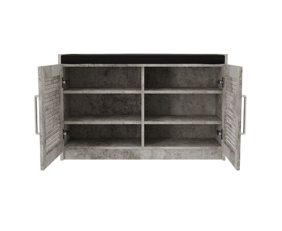 Παπουτσοθήκη-Σκαμπό Crispy pakoworld 9 ζεύγων χρώμα antique ανθρακί με μαξιλάρι 94x34,5x60εκ - ΝΤΟΥΛΑΠΙΑ - ΠΑΠΟΥΤΣΟΘΗΚΕΣ στο Milonadakis.gr