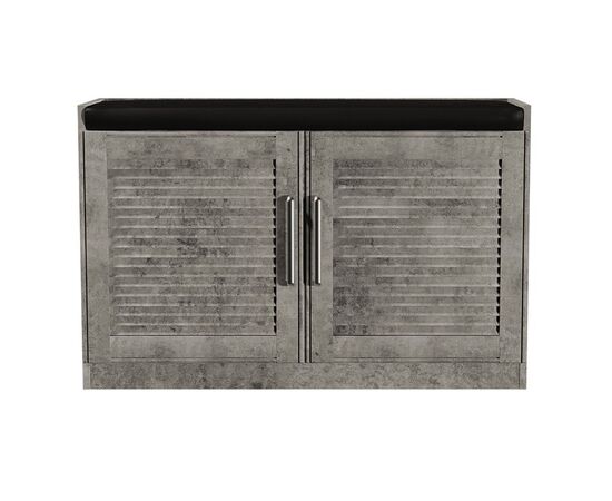 Παπουτσοθήκη-Σκαμπό Crispy pakoworld 9 ζεύγων χρώμα antique ανθρακί με μαξιλάρι 94x34,5x60εκ - ΝΤΟΥΛΑΠΙΑ - ΠΑΠΟΥΤΣΟΘΗΚΕΣ στο Milonadakis.gr