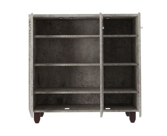 Παπουτσοθήκη-ντουλάπι SANTO pakoworld 16  ζεύγων χρώμα antique ανθρακί 89.5x34.5x91.5εκ - ΝΤΟΥΛΑΠΙΑ - ΠΑΠΟΥΤΣΟΘΗΚΕΣ στο Milonadakis.gr