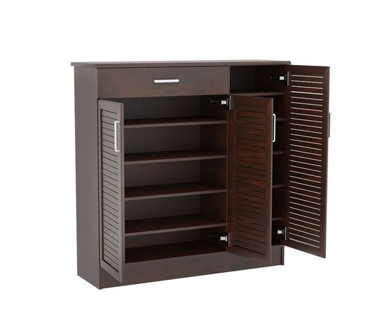 Παπουτσοθήκη-ντουλάπι SANTE pakoworld 30 ζεύγων χρώμα καρυδί 120x37x123εκ - ΝΤΟΥΛΑΠΙΑ - ΠΑΠΟΥΤΣΟΘΗΚΕΣ στο Milonadakis.gr