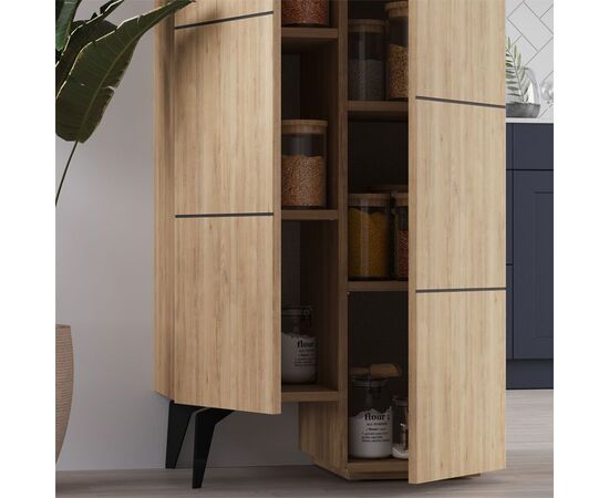 Ντουλάπι-στήλη Romane pakoworld φυσικό 62.2x37.4x155.4εκ - ΝΤΟΥΛΑΠΙΑ - ΠΑΠΟΥΤΣΟΘΗΚΕΣ στο Milonadakis.gr