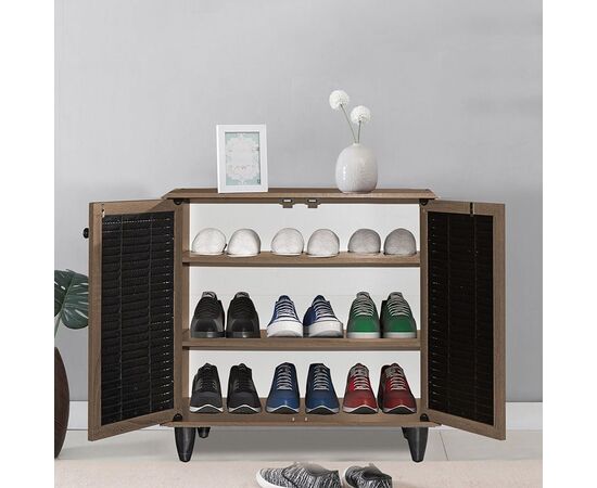 Παπουτσοθήκη-ντουλάπι Ronan pakoworld χρώμα καρυδί 70.5x35x66εκ - ΝΤΟΥΛΑΠΙΑ - ΠΑΠΟΥΤΣΟΘΗΚΕΣ στο Milonadakis.gr