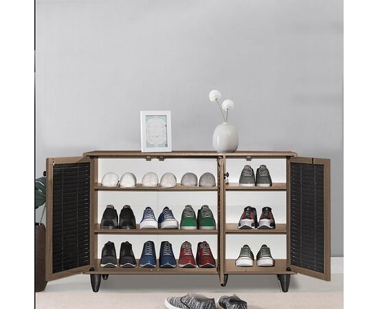 Παπουτσοθήκη-ντουλάπι Ronan pakoworld χρώμα καρυδί 105x35x66εκ - ΝΤΟΥΛΑΠΙΑ - ΠΑΠΟΥΤΣΟΘΗΚΕΣ στο Milonadakis.gr