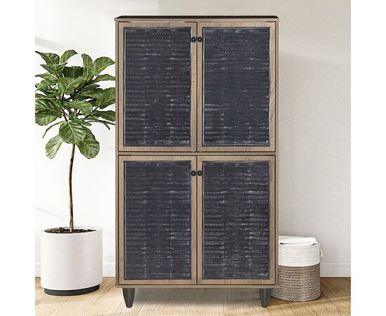 Παπουτσοθήκη-ντουλάπι Ronan pakoworld χρώμα καρυδί 70.5x35x122εκ - ΝΤΟΥΛΑΠΙΑ - ΠΑΠΟΥΤΣΟΘΗΚΕΣ στο Milonadakis.gr