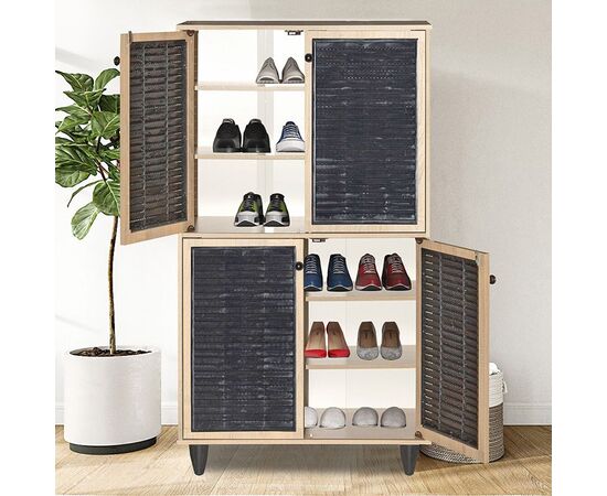 Παπουτσοθήκη-ντουλάπι Ronan pakoworld χρώμα φυσικό 70.5x35x122εκ - ΝΤΟΥΛΑΠΙΑ - ΠΑΠΟΥΤΣΟΘΗΚΕΣ στο Milonadakis.gr