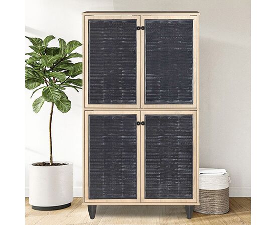 Παπουτσοθήκη-ντουλάπι Ronan pakoworld χρώμα φυσικό 70.5x35x122εκ - ΝΤΟΥΛΑΠΙΑ - ΠΑΠΟΥΤΣΟΘΗΚΕΣ στο Milonadakis.gr