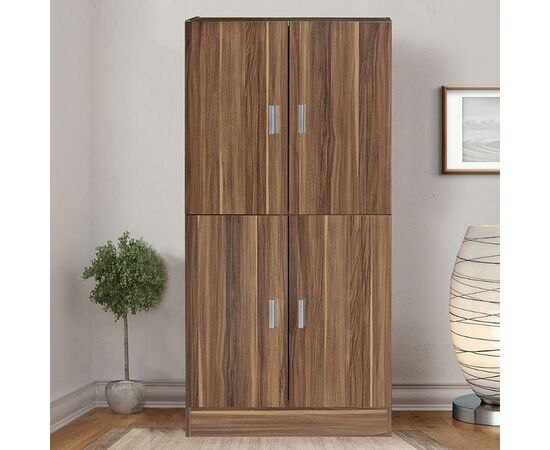 Παπουτσοθήκη-ντουλάπι Felicity pakoworld χρώμα καρυδί 60x32x127εκ - ΝΤΟΥΛΑΠΙΑ - ΠΑΠΟΥΤΣΟΘΗΚΕΣ στο Milonadakis.gr