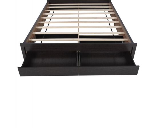 ΚΡΕΒΑΤΙ ΜΕΛΑΜΙΝΗΣ CAPRI HM599.11 ΜΕ 2ΣΥΡΤΑΡΙΑ-WENGE- ΓΙΑ ΣΤΡΩΜΑ 140x200εκ. - ΚΡΕΒΑΤΙΑ στο Milonadakis.gr