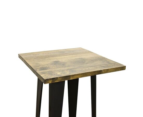 TEXAS ΜΠΑΡ ΜΑΥΡΟ ΜΑΤ ΤΡΑΠ. 60Χ60Χ106εκ.WOOD TOP - ΤΡΑΠΕΖΙΑ ΕΞ. ΧΩΡΟΥ στο Milonadakis.gr