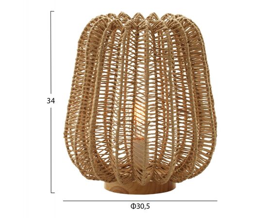 ΕΠΙΤΡΑΠΕΖΙΟ ΦΩΤΙΣΤΙΚΟ HM4350 ΜΕΤΑΛΛΟ ΜΕ PAPER ROPE ΣΕ ΦΥΣΙΚΟ Φ29Χ34Υεκ. - ΕΠΙΤΡΑΠΕΖΙΑ ΦΩΤΙΣΤΙΚΑ στο Milonadakis.gr