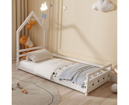ΚΡΕΒΑΤΙ ΠΑΙΔΙΚΟ HOUSER HM676.03 τ.MONTESSORI ΞΥΛΟ ΠΕΥΚΟ ΛΕΥΚΟ- 190x90εκ - ΠΑΙΔΙΚΟ ΔΩΜΑΤΙΟ στο Milonadakis.gr