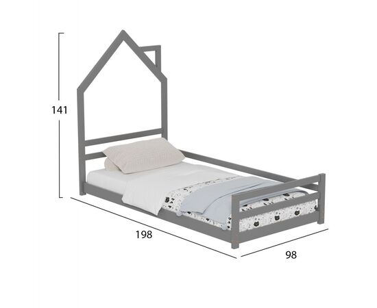 ΚΡΕΒΑΤΙ ΠΑΙΔΙΚΟ HOUSER HM676.05 τ.MONTESSORI ΞΥΛΟ ΠΕΥΚΟ ΓΚΡΙ- 190x90εκ - ΠΑΙΔΙΚΟ ΔΩΜΑΤΙΟ στο Milonadakis.gr