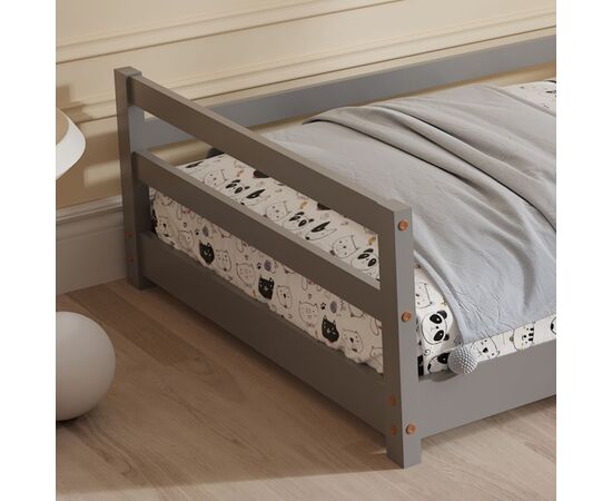 ΚΡΕΒΑΤΙ ΠΑΙΔΙΚΟ HOUSER HM676.05 τ.MONTESSORI ΞΥΛΟ ΠΕΥΚΟ ΓΚΡΙ- 190x90εκ - ΠΑΙΔΙΚΟ ΔΩΜΑΤΙΟ στο Milonadakis.gr