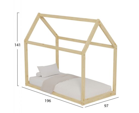 ΚΡΕΒΑΤΙ ΠΑΙΔΙΚΟ PEPE HM677.01 τ.MONTESSORI ΞΥΛΟ ΠΕΥΚΟ ΦΥΣΙΚΟ- 190x90εκ - ΠΑΙΔΙΚΟ ΔΩΜΑΤΙΟ στο Milonadakis.gr