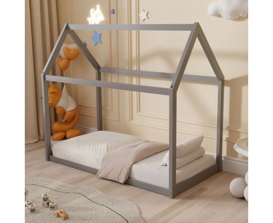 ΚΡΕΒΑΤΙ ΠΑΙΔΙΚΟ PEPE HM677.05 τ.MONTESSORI ΞΥΛΟ ΠΕΥΚΟ ΓΚΡΙ- 190x90εκ - ΠΑΙΔΙΚΟ ΔΩΜΑΤΙΟ στο Milonadakis.gr