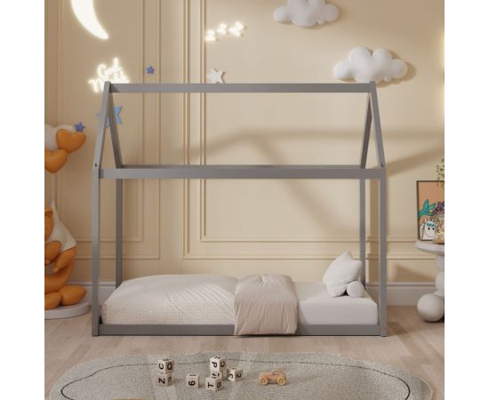ΚΡΕΒΑΤΙ ΠΑΙΔΙΚΟ PEPE HM677.05 τ.MONTESSORI ΞΥΛΟ ΠΕΥΚΟ ΓΚΡΙ- 190x90εκ - ΠΑΙΔΙΚΟ ΔΩΜΑΤΙΟ στο Milonadakis.gr