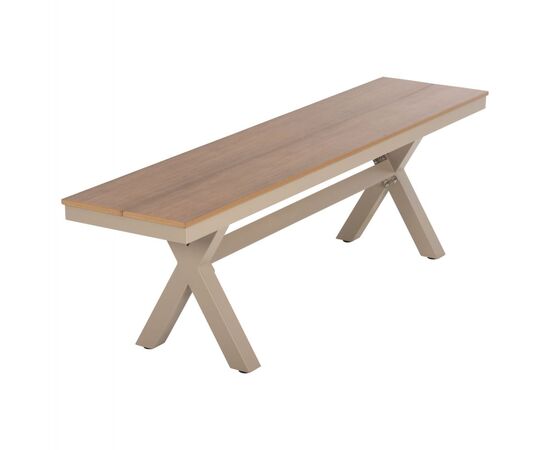 ΠΑΓΚΑΚΙ ΑΛΟΥΜΙΝΙΟΥ TAWNEE HM6038.04 ΣΑΜΠΑΝΙ-POLYWOOD ΚΑΘΙΣΜΑ ΦΥΣΙΚΟ 150x36x45Υεκ. - ΠΑΓΚΑΚΙΑ στο Milonadakis.gr