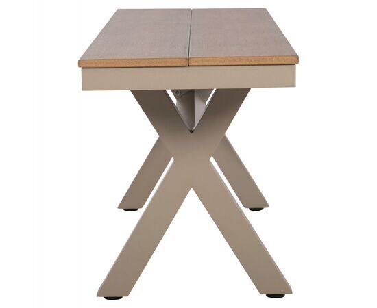 ΠΑΓΚΑΚΙ ΑΛΟΥΜΙΝΙΟΥ TAWNEE HM6038.04 ΣΑΜΠΑΝΙ-POLYWOOD ΚΑΘΙΣΜΑ ΦΥΣΙΚΟ 150x36x45Υεκ. - ΠΑΓΚΑΚΙΑ στο Milonadakis.gr