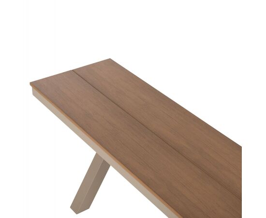 ΠΑΓΚΑΚΙ ΑΛΟΥΜΙΝΙΟΥ TAWNEE HM6038.04 ΣΑΜΠΑΝΙ-POLYWOOD ΚΑΘΙΣΜΑ ΦΥΣΙΚΟ 150x36x45Υεκ. - ΠΑΓΚΑΚΙΑ στο Milonadakis.gr