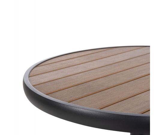 ΤΡΑΠΕΖΙ ΑΛΟΥΜΙΝΙΟΥ ΣΤΡΟΓΓΥΛΟ ALEXA HM6086.01 ΑΝΘΡΑΚΙ-POLYWOOD TOP ΦΥΣΙΚΟ Φ60x73Υεκ. - ΤΡΑΠΕΖΙΑ ΕΞ. ΧΩΡΟΥ στο Milonadakis.gr