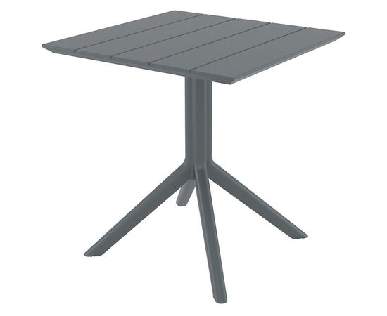 PARIS DARK GREY 70X70X74εκ. ΤΡΑΠΕΖΙ ΠΟΛ/ΝΙΟΥ - ΤΡΑΠΕΖΙΑ ΕΞ. ΧΩΡΟΥ στο Milonadakis.gr