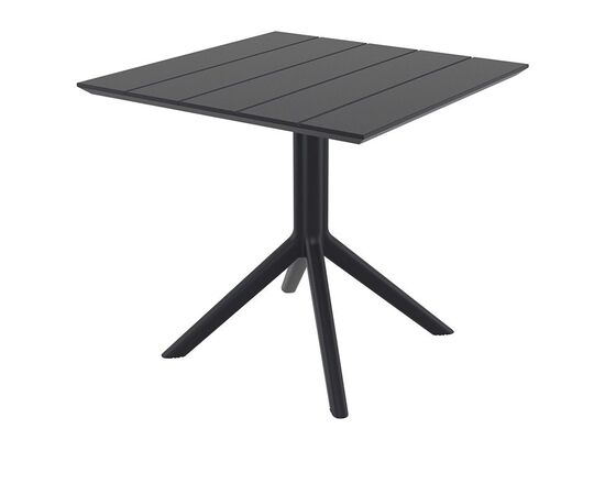 PARIS BLACK 80X80X74εκ. ΤΡΑΠΕΖΙ ΠΟΛ/ΝΙΟΥ - ΤΡΑΠΕΖΙΑ ΕΞ. ΧΩΡΟΥ στο Milonadakis.gr