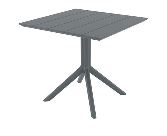 PARIS DARK GREY 80X80X74εκ. ΤΡΑΠΕΖΙ ΠΟΛ/ΝΙΟΥ - ΤΡΑΠΕΖΙΑ ΕΞ. ΧΩΡΟΥ στο Milonadakis.gr
