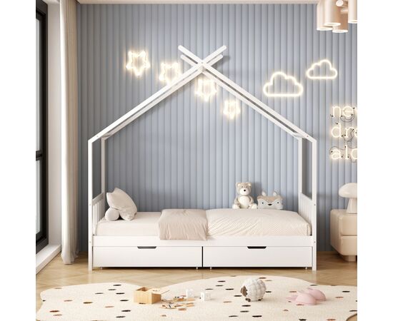 ΚΡΕΒΑΤΙ ΠΑΙΔΙΚΟ KLARICE HM680.03 τ.MONTESSORI-2 ΣΥΡΤΑΡΙΑ-ΞΥΛΟ ΠΕΥΚΟΥ ΛΕΥΚΟ-190x90εκ - ΠΑΙΔΙΚΟ ΔΩΜΑΤΙΟ στο Milonadakis.gr