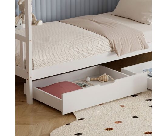 ΚΡΕΒΑΤΙ ΠΑΙΔΙΚΟ KLARICE HM680.03 τ.MONTESSORI-2 ΣΥΡΤΑΡΙΑ-ΞΥΛΟ ΠΕΥΚΟΥ ΛΕΥΚΟ-190x90εκ - ΠΑΙΔΙΚΟ ΔΩΜΑΤΙΟ στο Milonadakis.gr
