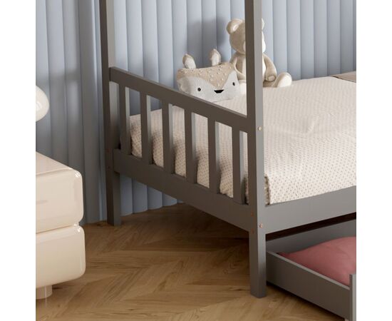 ΚΡΕΒΑΤΙ ΠΑΙΔΙΚΟ KLARICE HM680.05 τ.MONTESSORI-2 ΣΥΡΤΑΡΙΑ- ΞΥΛΟ ΠΕΥΚΟΥ ΓΚΡΙ-190x90εκ - ΠΑΙΔΙΚΟ ΔΩΜΑΤΙΟ στο Milonadakis.gr