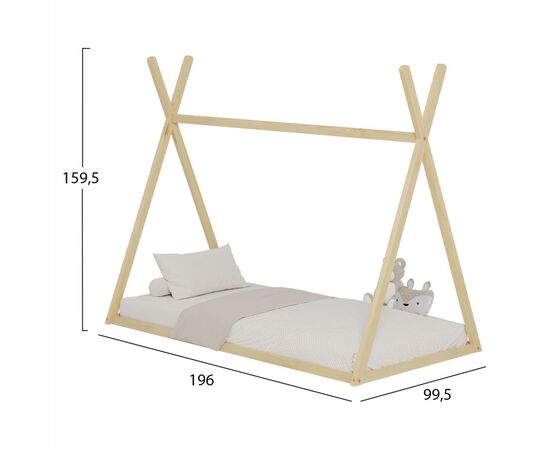 ΚΡΕΒΑΤΙ ΠΑΙΔΙΚΟ MUNK HM681.01 τ.MONTESSORI ΜΑΣΙΦ ΞΥΛΟ ΠΕΥΚΟΥ ΦΥΣΙΚΟ- 190x90εκ - ΠΑΙΔΙΚΟ ΔΩΜΑΤΙΟ στο Milonadakis.gr
