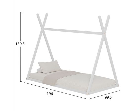 ΚΡΕΒΑΤΙ ΠΑΙΔΙΚΟ MUNK HM681.03 τ.MONTESSORI ΜΑΣΙΦ ΞΥΛΟ ΠΕΥΚΟΥ ΛΕΥΚΟ- 190x90εκ - ΠΑΙΔΙΚΟ ΔΩΜΑΤΙΟ στο Milonadakis.gr