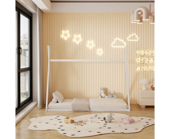 ΚΡΕΒΑΤΙ ΠΑΙΔΙΚΟ MUNK HM681.03 τ.MONTESSORI ΜΑΣΙΦ ΞΥΛΟ ΠΕΥΚΟΥ ΛΕΥΚΟ- 190x90εκ - ΠΑΙΔΙΚΟ ΔΩΜΑΤΙΟ στο Milonadakis.gr