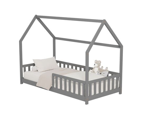 ΚΡΕΒΑΤΙ ΠΑΙΔΙΚΟ ΜΕ ΚΑΓΚΕΛΑ PHYLLIS HM679.05 τ.MONTESSORI ΞΥΛΟ ΠΕΥΚΟ ΓΚΡΙ-190x90εκ. - ΠΑΙΔΙΚΟ ΔΩΜΑΤΙΟ στο Milonadakis.gr