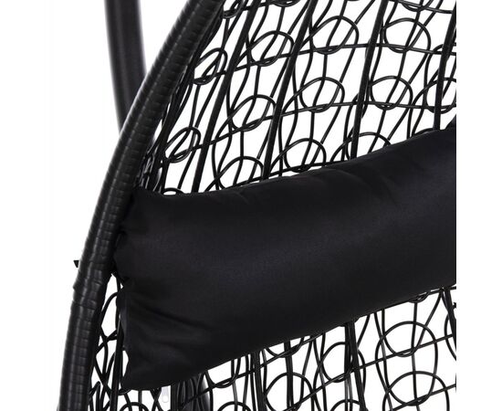 ΚΡΕΜΑΣΤΗ ΠΟΛΥΘΡΟΝΑ ΦΩΛΙΑ MILLIE HM5996.02 ΜΕΤΑΛΛΟ-ΣΥΝΘ.RATTAN ΜΑΥΡΟ Φ95x195Υεκ. - ΚΟΥΝΙΕΣ - ΦΩΛΙΕΣ στο Milonadakis.gr