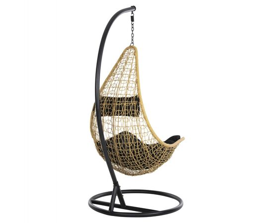 ΚΡΕΜΑΣΤΗ ΠΟΛΥΘΡΟΝΑ ΦΩΛΙΑ MILLIE HM5996.04 ΜΕΤΑΛΛΟ ΜΑΥΡΟ-ΣΥΝΘ.RATTAN ΜΠΕΖ Φ95x195Υεκ. - ΚΟΥΝΙΕΣ - ΦΩΛΙΕΣ στο Milonadakis.gr