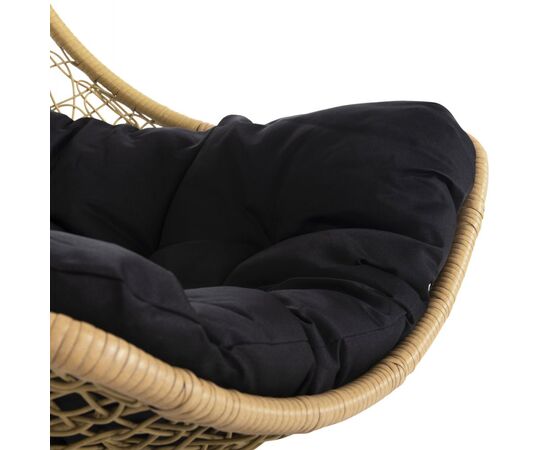 ΚΡΕΜΑΣΤΗ ΠΟΛΥΘΡΟΝΑ ΦΩΛΙΑ MILLIE HM5996.04 ΜΕΤΑΛΛΟ ΜΑΥΡΟ-ΣΥΝΘ.RATTAN ΜΠΕΖ Φ95x195Υεκ. - ΚΟΥΝΙΕΣ - ΦΩΛΙΕΣ στο Milonadakis.gr