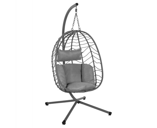 ΚΡΕΜΑΣΤΗ ΠΟΛΥΘΡΟΝΑ ΦΩΛΙΑ MILLIE HM5997.10 ΜΕΤΑΛΛΟ-ΣΥΝΘ.RATTAN ΓΚΡΙ 90x75x190Υεκ. - ΚΟΥΝΙΕΣ - ΦΩΛΙΕΣ στο Milonadakis.gr