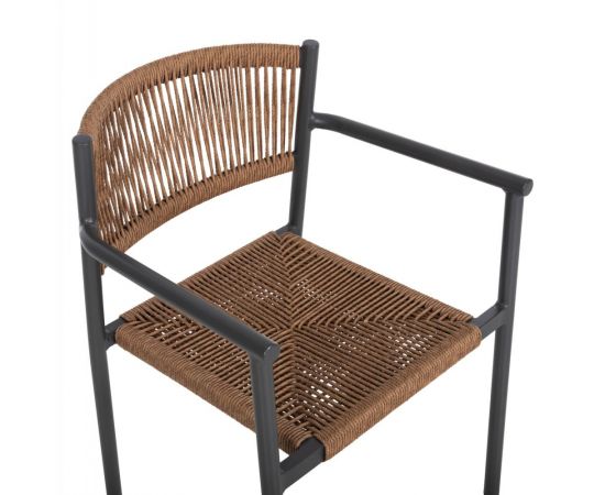 ΠΟΛΥΘΡΟΝΑ ΑΛΟΥΜΙΝΙΟΥ STER HM5786.12 ΑΝΘΡΑΚΙ-ΣΥΝΘ.RATTAN ΜΠΕΖ 55,5x53x78Υεκ. - ΚΑΡΕΚΛΕΣ - ΠΟΛΥΘΡΟΝΕΣ στο Milonadakis.gr