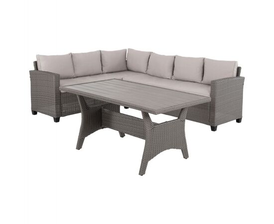 ΣΕΤ ΣΑΛΟΝΙ ΔΕΞΙΑ ΓΩΝΙΑ & ΤΡΑΠΕΖΙ CARSON HM6078.01 ΓΚΡΙ ΣΥΝΘ.RATTAN-ΜΑΞΙΛΑΡΙΑ - ΣΕΤ ΣΑΛΟΝΙΑ στο Milonadakis.gr
