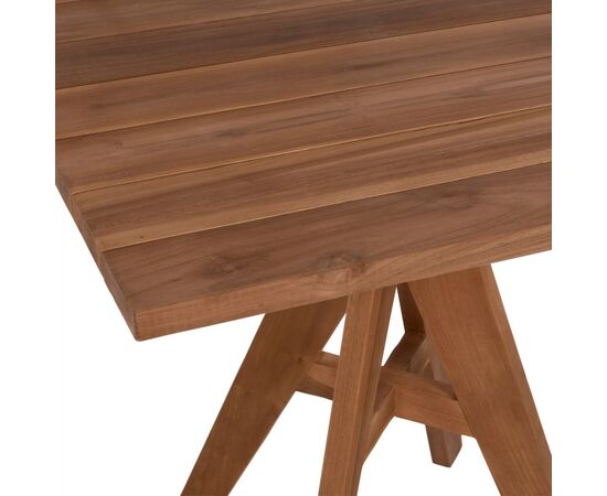 ΤΡΑΠΕΖΙ LEO HM9622.11 ΤΕΤΡΑΓΩΝΟ ΜΑΣΙΦ ΞΥΛΟ ΤΕΑΚ 80X80x75Υεκ. - ΤΡΑΠΕΖΙΑ ΕΞ. ΧΩΡΟΥ στο Milonadakis.gr