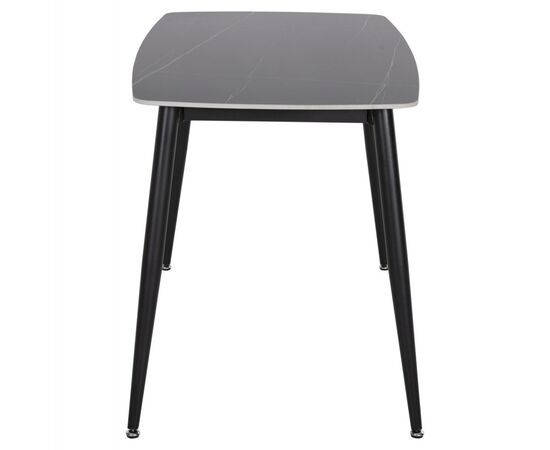 ΤΡΑΠΕΖΙ RAVEN HM9854.02 ΚΕΡΑΜΙΚΟ TOP ΜΑΥΡΟ ΜΑΡΜΑΡΟ-ΜΑΥΡΟ ΜΕΤΑΛΛΟ 117,5x67,5x76Υεκ. - ΤΡΑΠΕΖΙΑ ΚΟΥΖΙΝΑΣ στο Milonadakis.gr